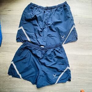 US Air Force Athletic Shorts LOT of 2 Adult 4XL PT Bootcamp Issued Lined USAF